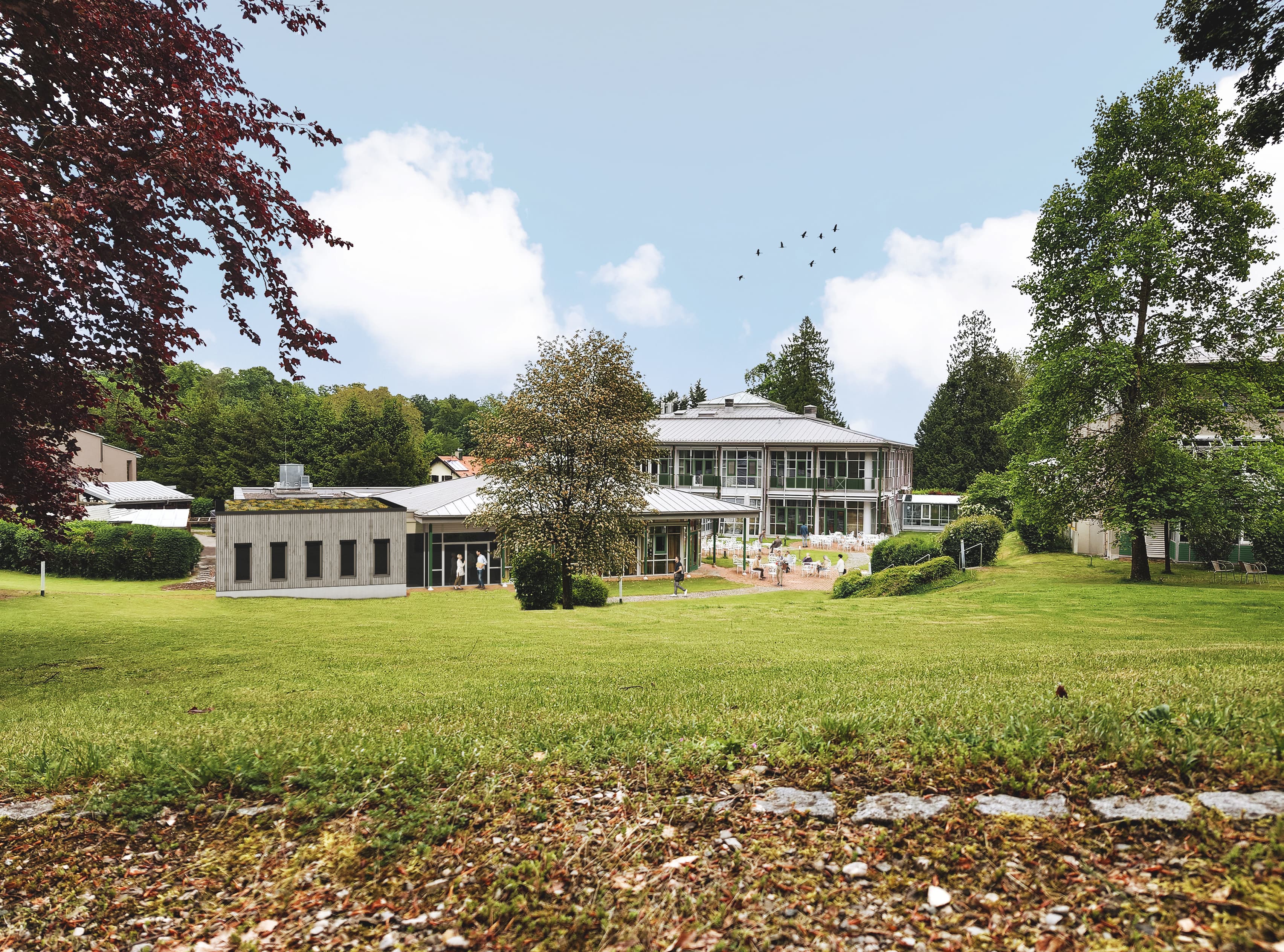 <p>Ein neues Seminarhaus am <i>Starnberger See</i>!</p>