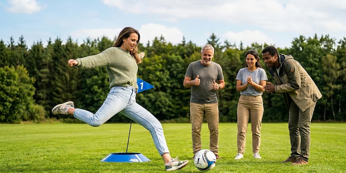 Challenge foot golf